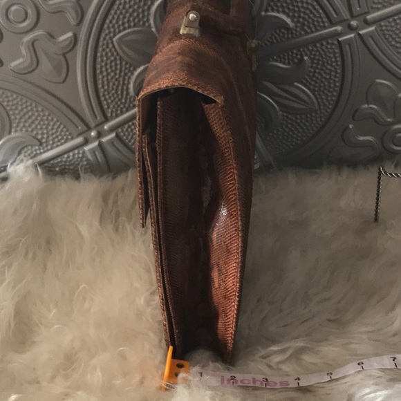 Vintage genuine snake skin briefcase purse 2 compartments - Picture 14 of 14